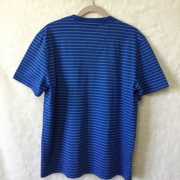 Nautica Blue Striped Short Sleeve Shirt - Picture 2 of 5